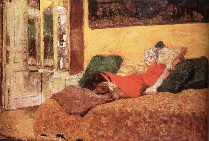 Edouard Vuillard Lucy s black oil painting image